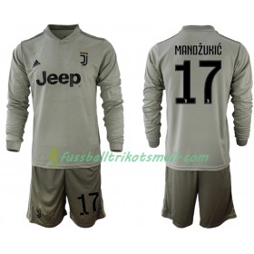 Fußballtrikots Juventus MANDZUKIC 17 Kinder 2018-2019 Langarm Auswärts-trikot kaufen